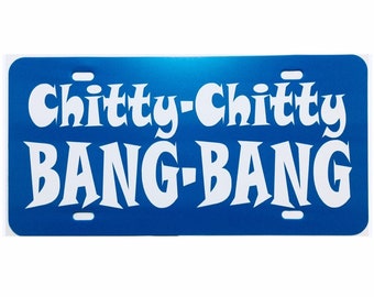 Chitty Chitty Bang Bang License Plate Dick Van Dyke Car Tag
