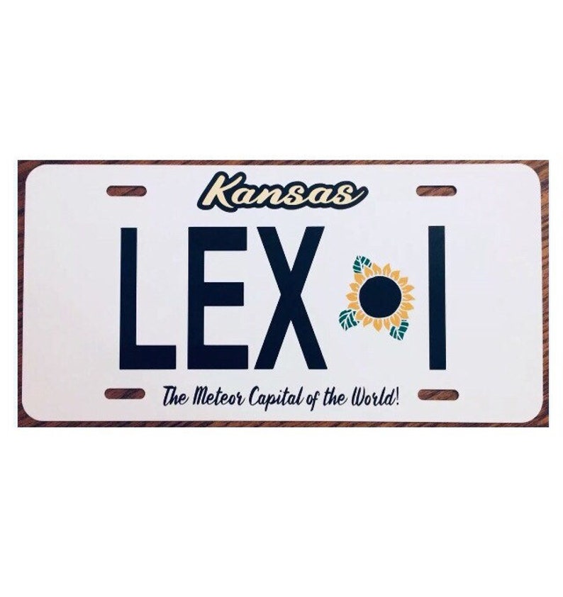 Smallville Inspired License Plate LEX I Kansas Luthor Car Tag Etsy