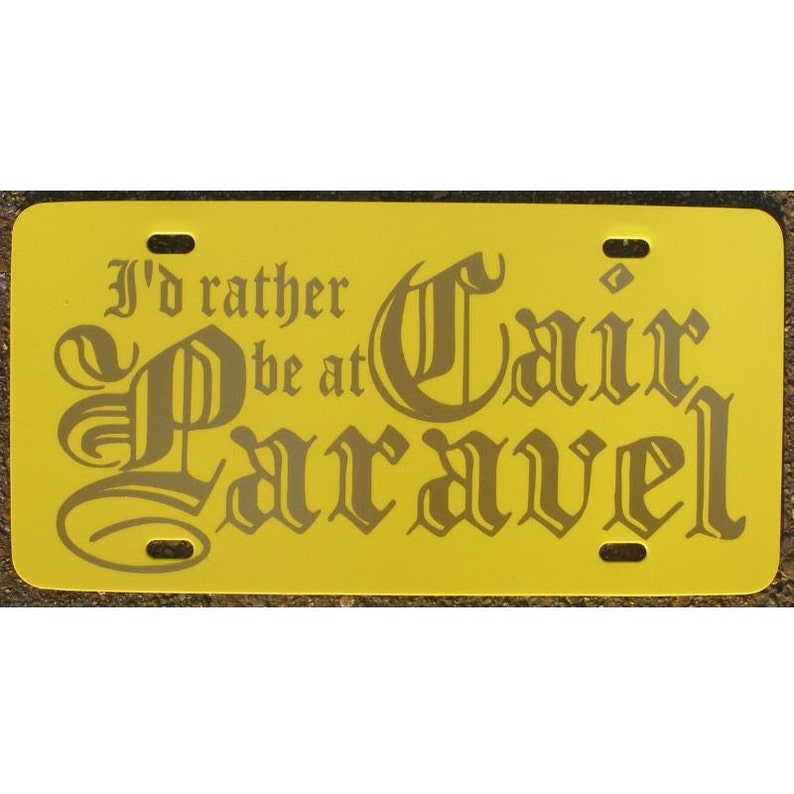 C. S. Lewis Chronicles of Narnia Cair Paravel Car Tag License Plate image 1