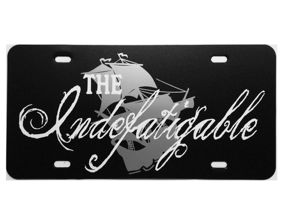 Horatio Hornblower License Plate Indefatigable Vanity Car Tag