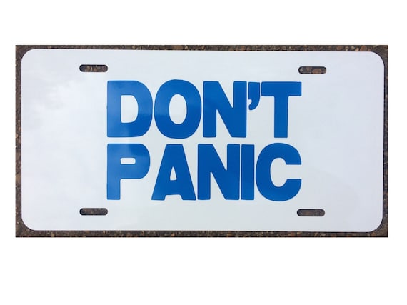 Hitchhikers Guide to the Galaxy-inspired Fan Art Vinyl Car Decal Dont Panic