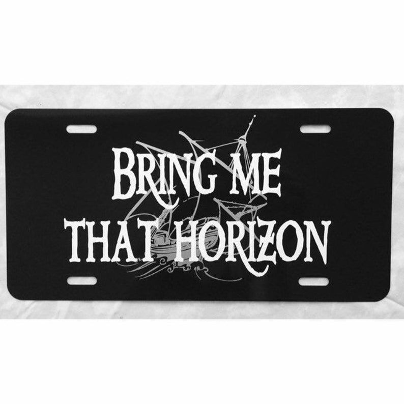 Pirates of the Caribbean License Plate Bring Me That Horizon Car Tag image 1