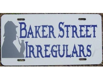 Sherlock Holmes Baker Street Irregulars Car Tag License Plate