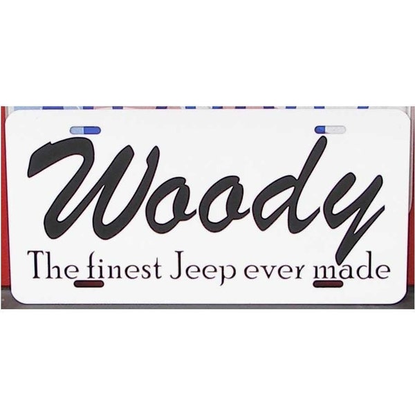 Grand Wagoneer Jeep Kentekenplaat - WOODY De mooiste Jeep ooit gemaakt - Autotag