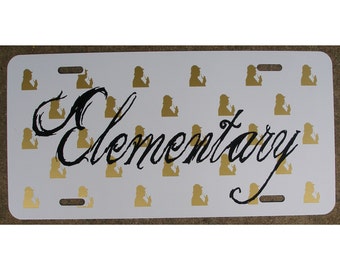 Sherlock Holmes Elementary Car Tag License Plate
