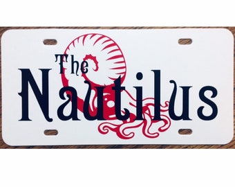 20,000 Leagues Under the Sea Nautilus Vanity License Plate Car Tag