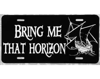 Pirates of the Caribbean License Plate Bring Me That Horizon Car Tag