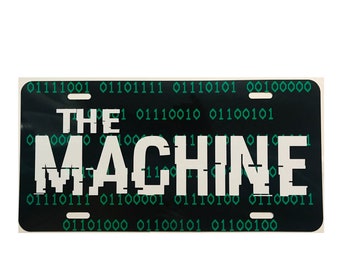 Person of Interest Inspired License Plate The Machine Car Tag Accessory