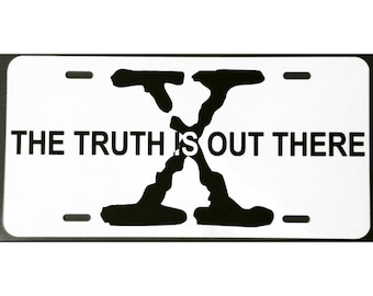 Matrícula para coche inspirada en Expediente X La verdad está ahí fuera