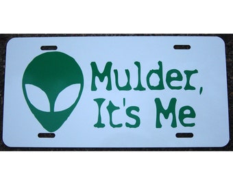 Placa de matrícula de Expediente X Mulder Soy yo Etiqueta de coche
