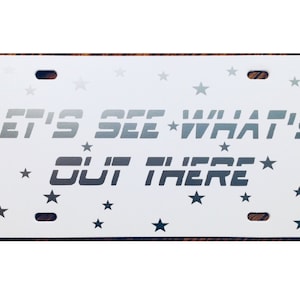 Star Trek License Plate Let’s See What’s Out There Next Generation Picard Car Tag Accessory