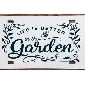 Gardening Vanity License Plate Farmer Car Tag