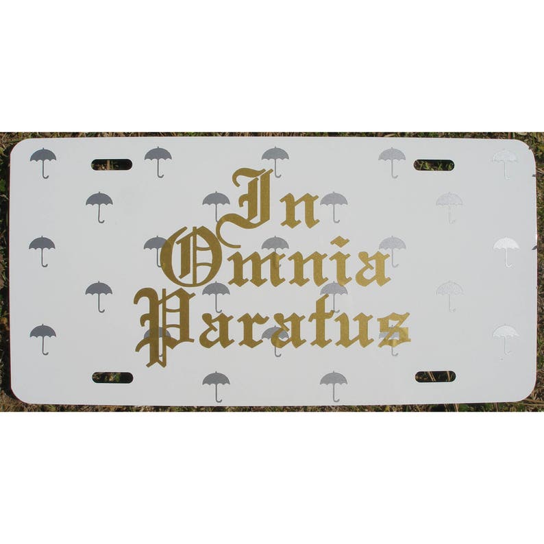 Gilmore Girls In Omnia Paratus Car Life And Death Brigade License Plate Electronics Accessories Car Parts Accessories Stokfella Com