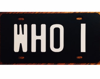 Doctor Who Third Doctor Jon Pertwee License Plate Bessie Car Tag Classic Who Accessory
