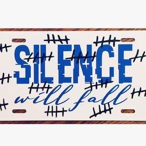 Doctor Who Silence Will Fall License Plate Car Tag Accessory