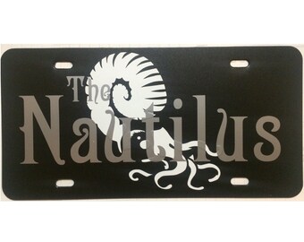 20,000 Leagues Under the Sea Nautilus Vanity License Plate Car Tag