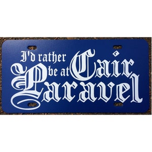 C. S. Lewis Chronicles of Narnia Cair Paravel Car Tag License Plate