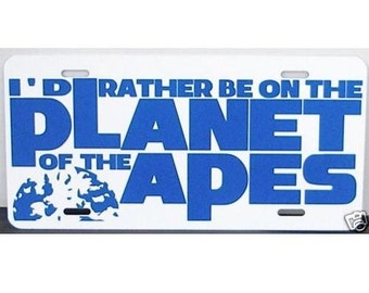 Planet of the Apes License Plate Car Tag