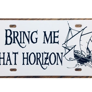 Pirates of the Caribbean License Plate Bring Me That Horizon Car Tag