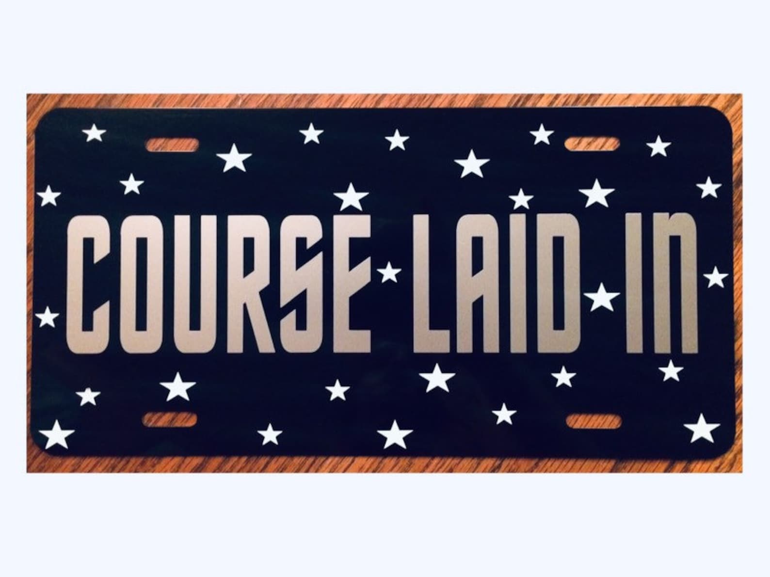 Star Trek Inspired License Plate Course Laid In Car Tag Voyager Next Generation Picard Deep Space Nine Discovery