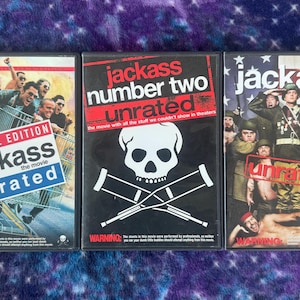 Jackass The Movie, Jackass 2 & Jackass 2.5 Unrated DVD Movie Set