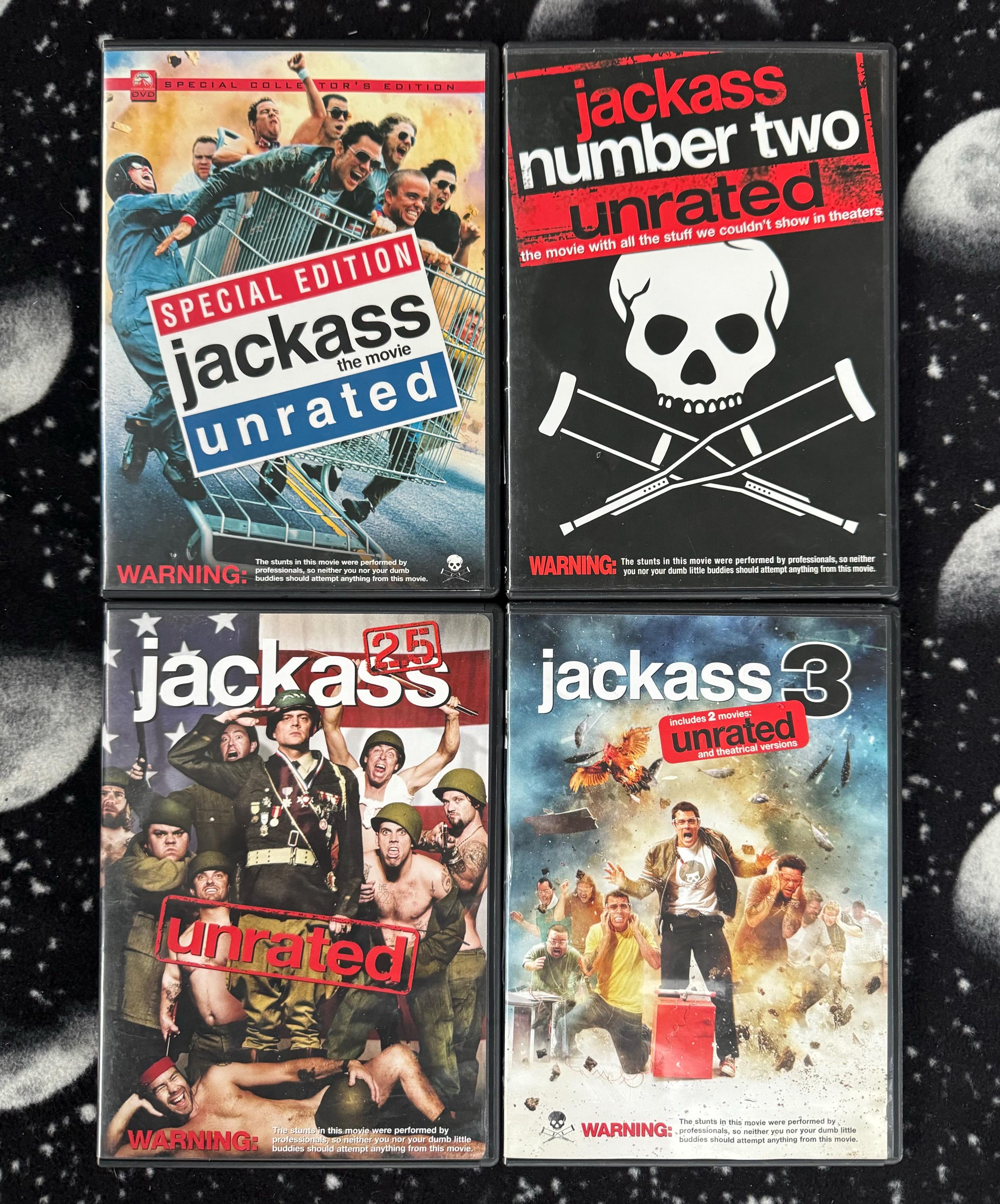 Jackass the Movie 1-3 DVD Set & Lost Tapes - Etsy