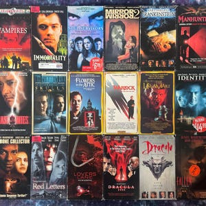 Horror/Thriller VHS Movies Variety -Classics Vintage Retro Physical Media