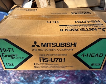 Mitsubishi HS-U781 S-VHS VCR -Komplett in Offener Box