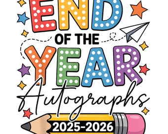 Autografi di fine anno PNG, maglietta scolastica, ricordo studentesco 2025-2026, sfondo trasparente