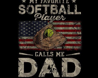 Papà di softball PNG, La mia giocatrice di softball preferita mi chiama papà, Bandiera patriottica degli Stati Uniti, Sfondo trasparente
