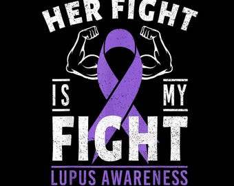PNG di supporto per la figlia con lupus, design familiare con nastro viola, regalo per la sensibilizzazione su chi si prende cura di una persona con lupus, sfondo trasparente