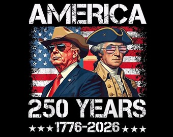 America 250 Years PNG, Bandiera dei leader patriottici, Anniversario USA 1776-2026, Sfondo trasparente