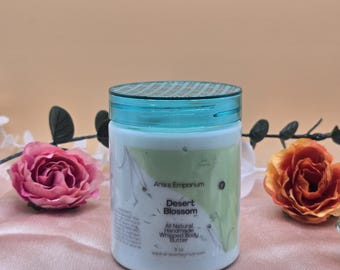 Manteca corporal batida totalmente natural: karité, manteca de cacao y aloe / Hidratante artesanal