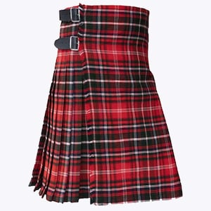 MacDougall Modern Tartan kilt - 16 oz 8 yard Scottish Highland Traditional Handmade Scotland Kilt - Traditional Acrylic Wool Kilt