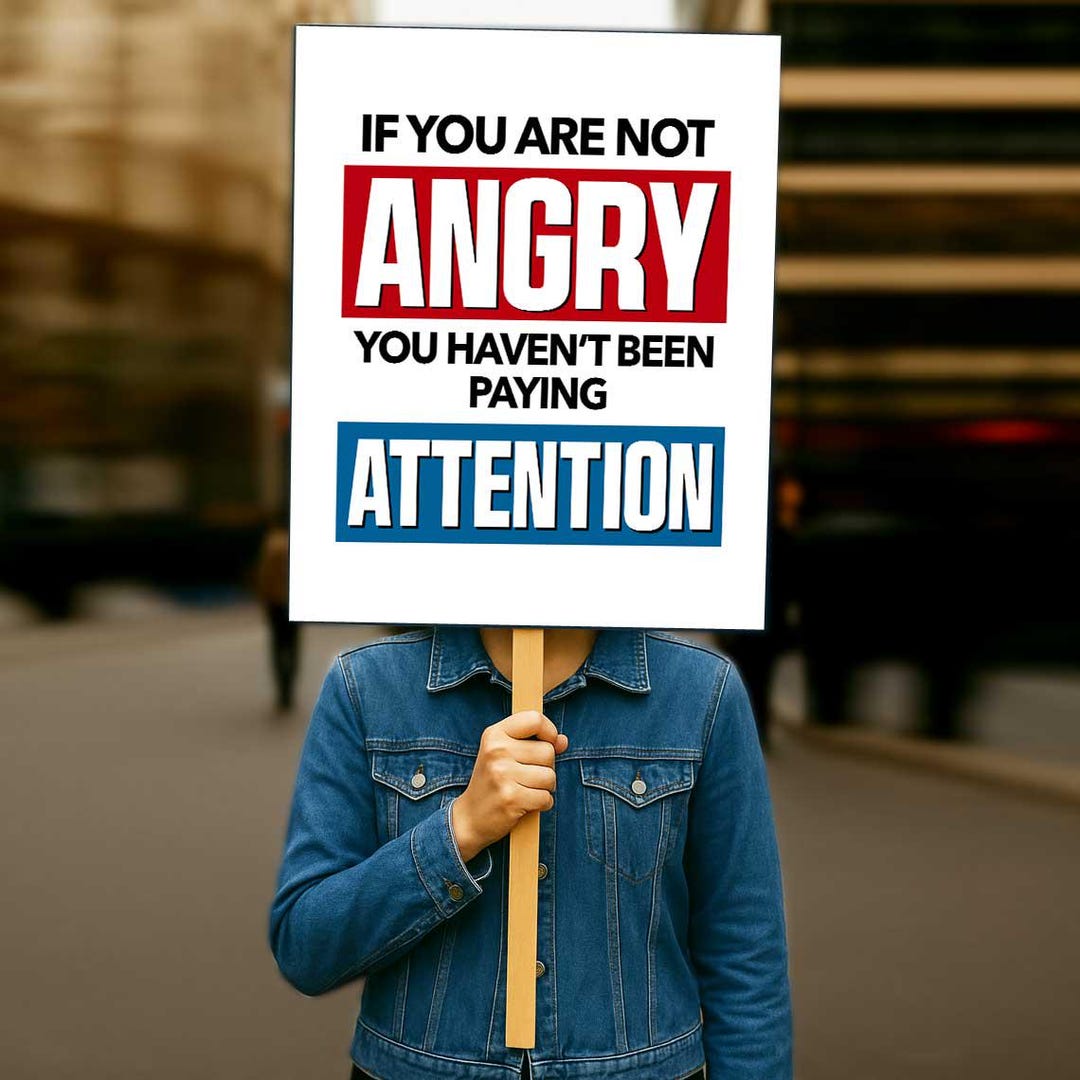 If You Are Not Angry Resist Protest Sign Printable, Anti Trump Poster ...