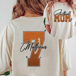 Personalised Football Mom SVG, Football Mom Png, Football Mom Shirt Svg, Football Svg, Football Mama Svg, Football Shirt Svg, Sublimation
