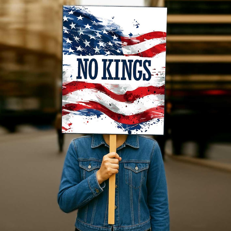 Printable No Kings Signs Etsy