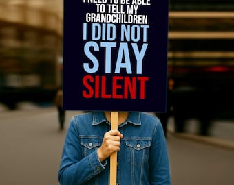 Resist Protest Sign Printable: No Kings in America Poster (Digital Download, 6 Sizes)