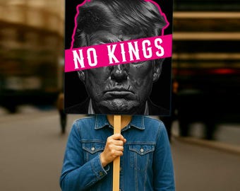 Resist Protest Sign Printable: No Kings Protest Political Poster (Digital Download, 7 Sizes)
