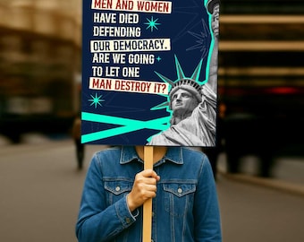 Trump Protest Sign: We The People Printable Poster (7 Sizes) (Digital Download