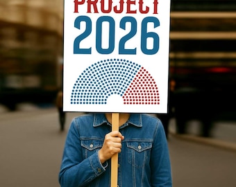 Project 2026 Protest Sign: Anti-Trump Poster (Digital Download, Multiple Sizes Available)