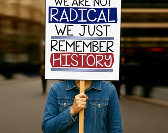 Resist History Political Poster: Printable Protest Sign (Digital Download)