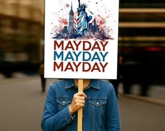 Resist Poster: May Day Protest Sign Printable (Digital Download)