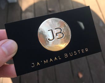 Thick Gold Foil Business Cards | Makeup Artist, Hairstylist, Interior Designers, Photographer, Wedding Planner, Microblading, Model