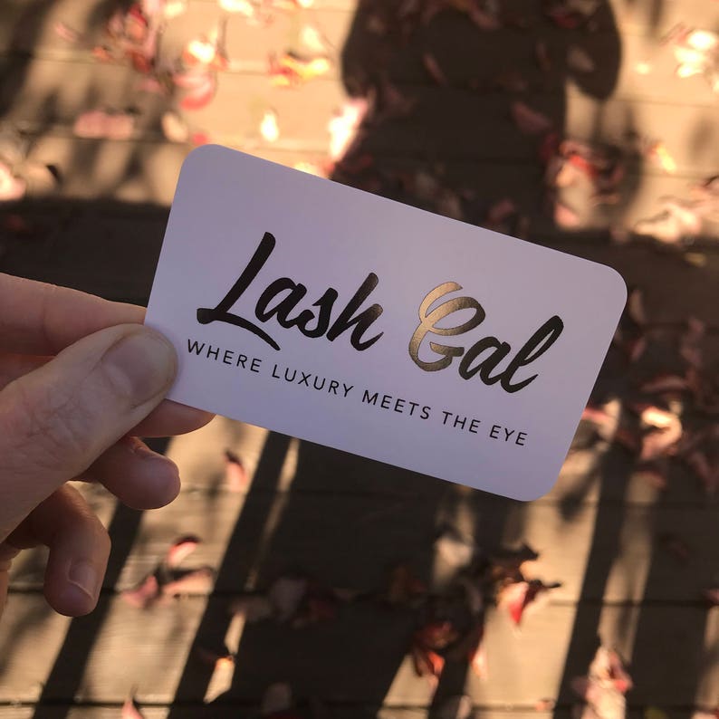 Gold Foil Business Cards with Silk Laminate image 4