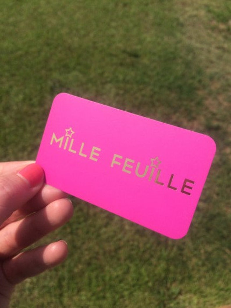 Gold Foil Business Cards with Silk Laminate image 6