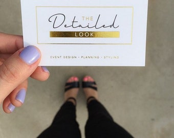 Gold Business Cards, Foiled Cards