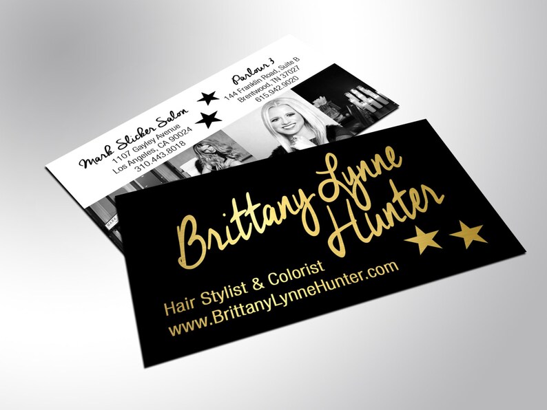 Gold Foil Business Cards with Silk Laminate image 5