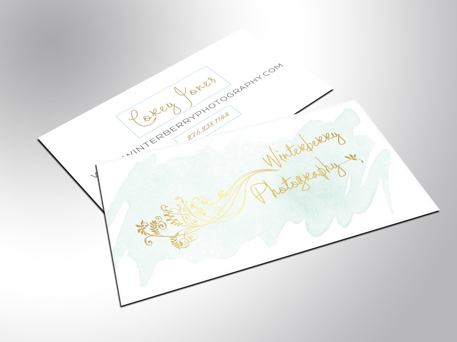 Gold Foil Business Cards Simple