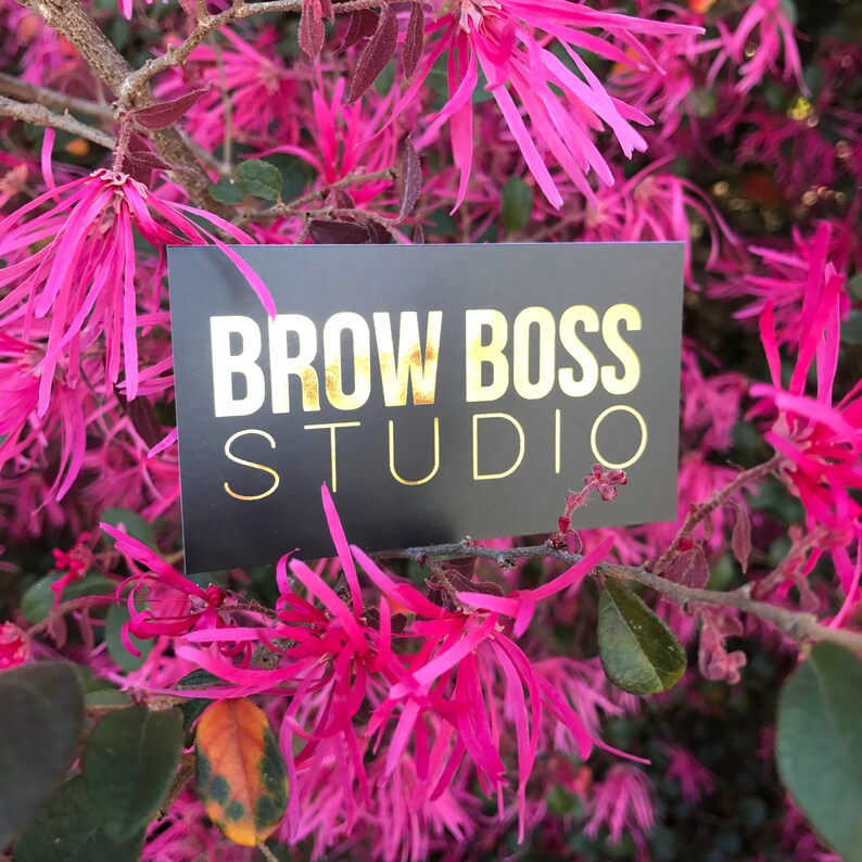 Gold Foil Business Cards with Silk Laminate image 2